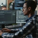 employee-using-laptop